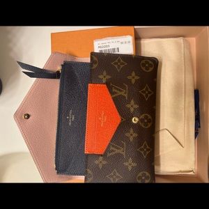 LOUIS VUITTON Monogram Jeanne Wallet Rose Ballerine 150578